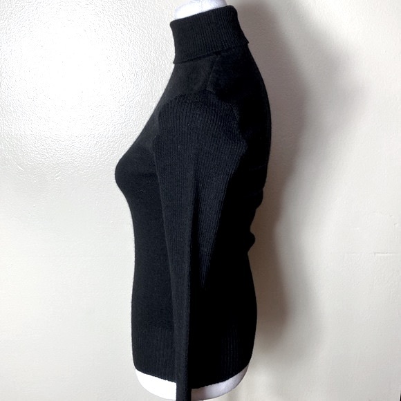 Vintage Anba of Austria Black Wool Turtleneck Sweater - Picture 2 of 8